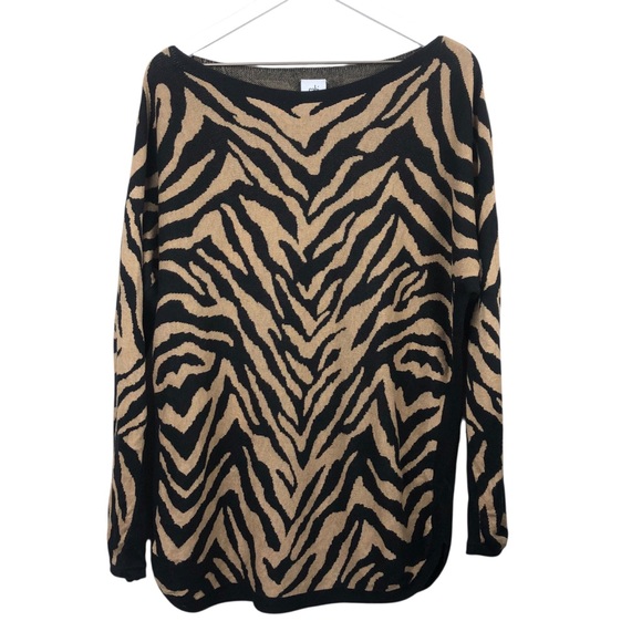 CAbi Dani Pullover Sweater Zebra‎ Print Medium - Picture 2 of 5